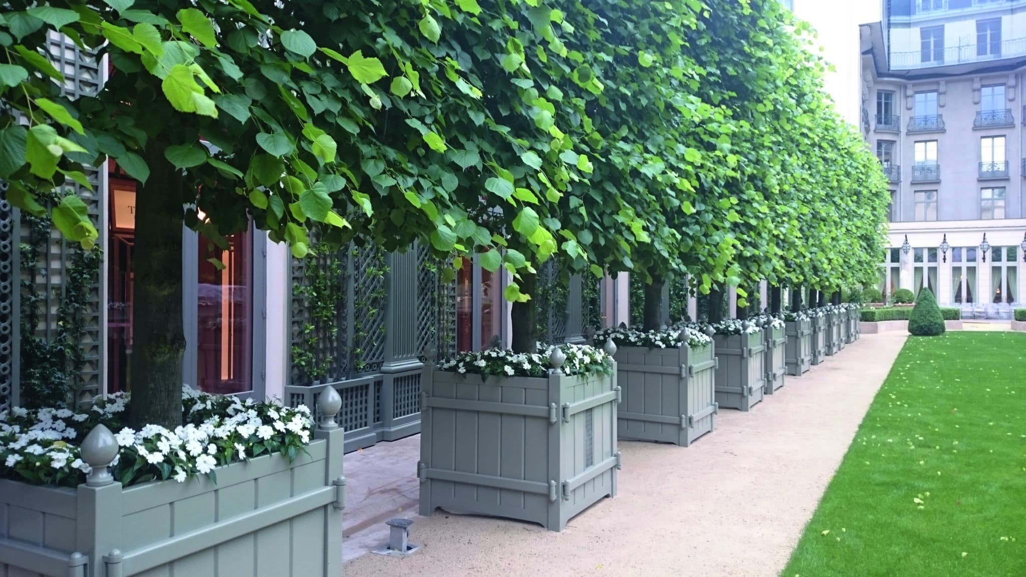 Fabrication sur mesure de bacs orangerie